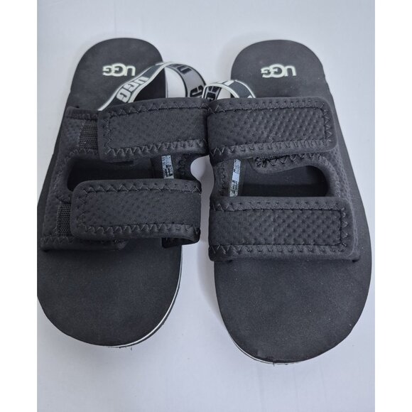 UGG YOUTH KIDS LENNON BLACK SLINGBACK SZ 4 - Picture 4 of 9